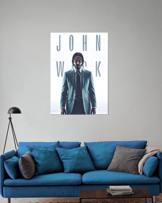 John Wick Minimal Movie Poster | Premium Cinematic Wall Art
