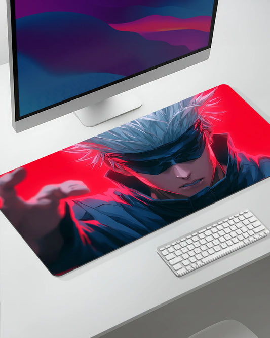 Gojo Satoru Desk Mat | Jujutsu Kaisen Anime Extended Gaming & Office Mouse Pad