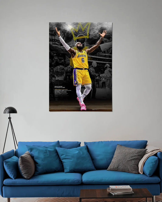 LeBron James Los Angeles Lakers Wall