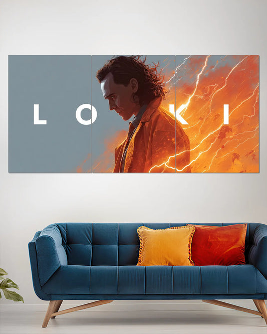 Loki Marvel Split Wall Art Poster - 2