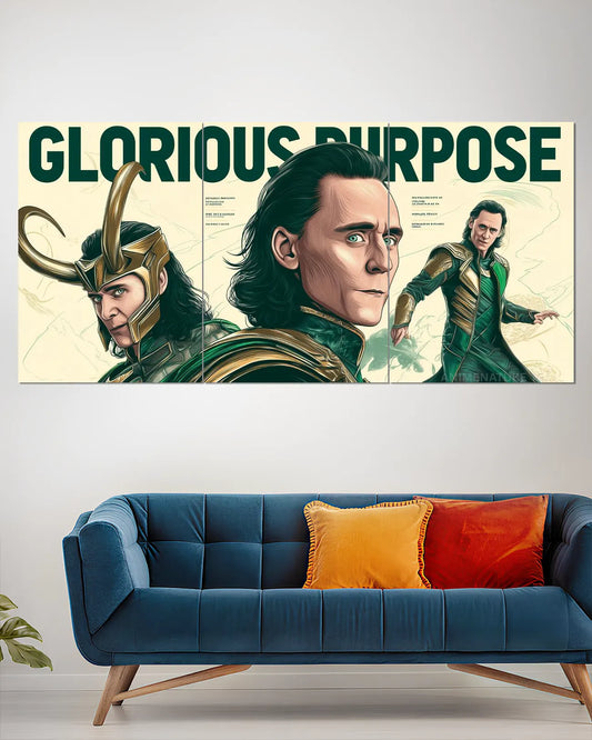 Loki Glorious Purpose Split Wall Poster