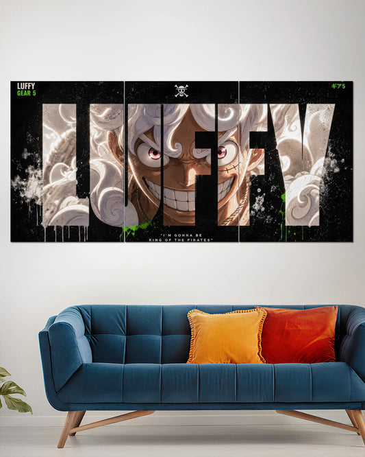 Luffy Gear 5 Split Wall Poster | One