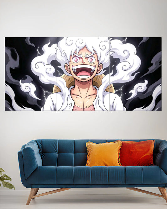 Luffy Gear 5 One Piece Split Wall