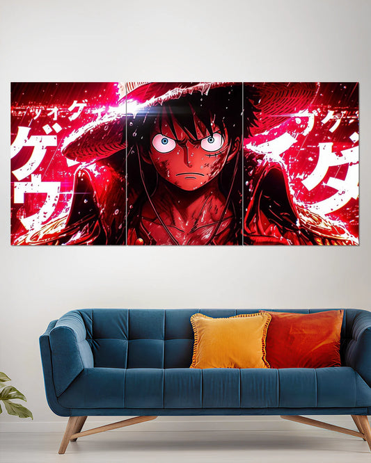 Monkey D. Luffy Red Fury Split Wall