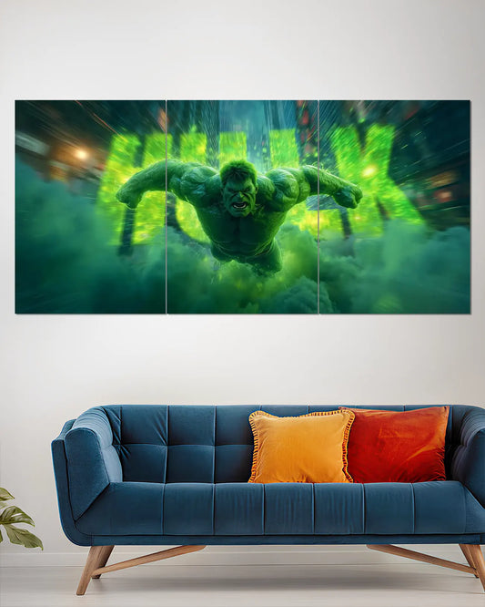 Hulk Rage Green Power Split Wall Poster