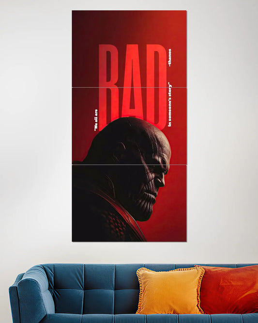 Thanos BAD Marvel Split Wall Poster