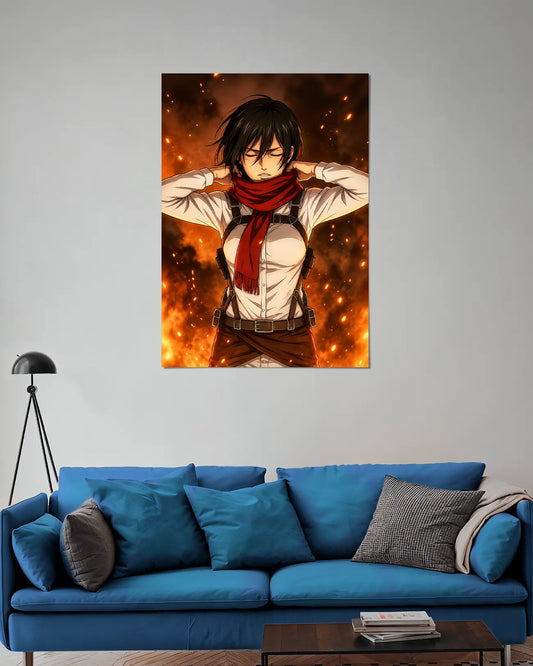Mikasa Ackerman Wall Poster | Attack on