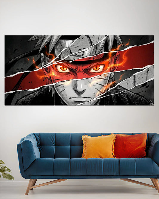 Naruto Uzumaki Split Wall Poster