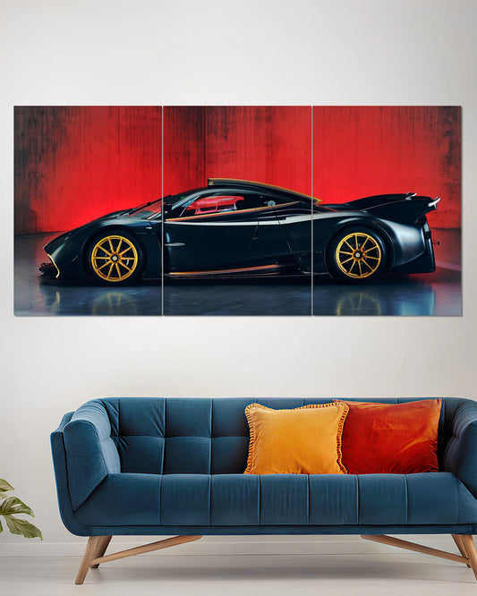Pagani Huayra Black & Gold Supercar