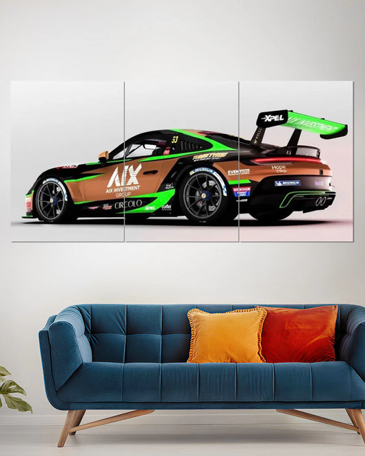 Porsche 911 GT3 RS Green & Black Racing