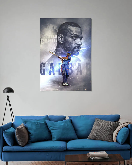 Shikhar Dhawan Delhi Capitals IPL Wall