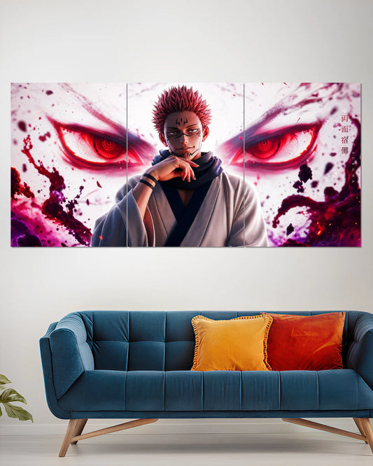 Sukuna Split Wall Poster | Jujutsu
