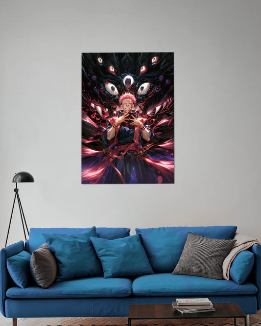 Ryomen Sukuna King of Curses Poster | Jujutsu Kaisen Dark Anime Wall Art