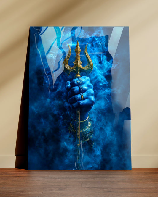 Bholenath | The Divine Trident | Metal Poster