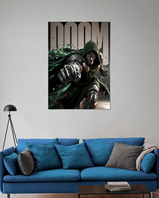 Doctor Doom Green Armor Poster