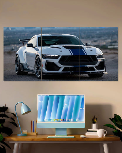 Ford Mustang Shelby Super Snake R Split Wall Poster | Muscle Car Wall Art