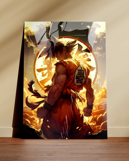 Goku Anime Metal Print | Dragon Ball Wall Art