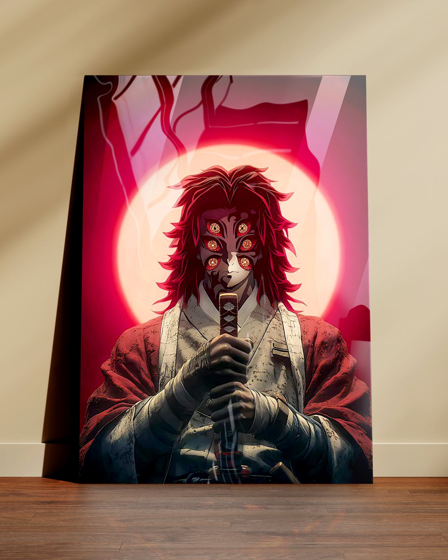 Kokushibo Moonlit Fury | Demon Slayer | Metal Poster