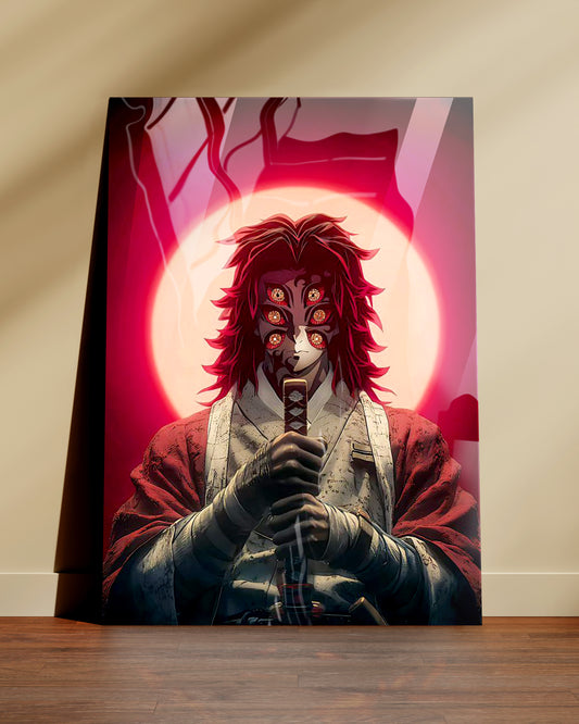 Kokushibo Moonlit Fury | Demon Slayer | Metal Poster