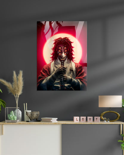 Kokushibo Moonlit Fury | Demon Slayer | Metal Poster