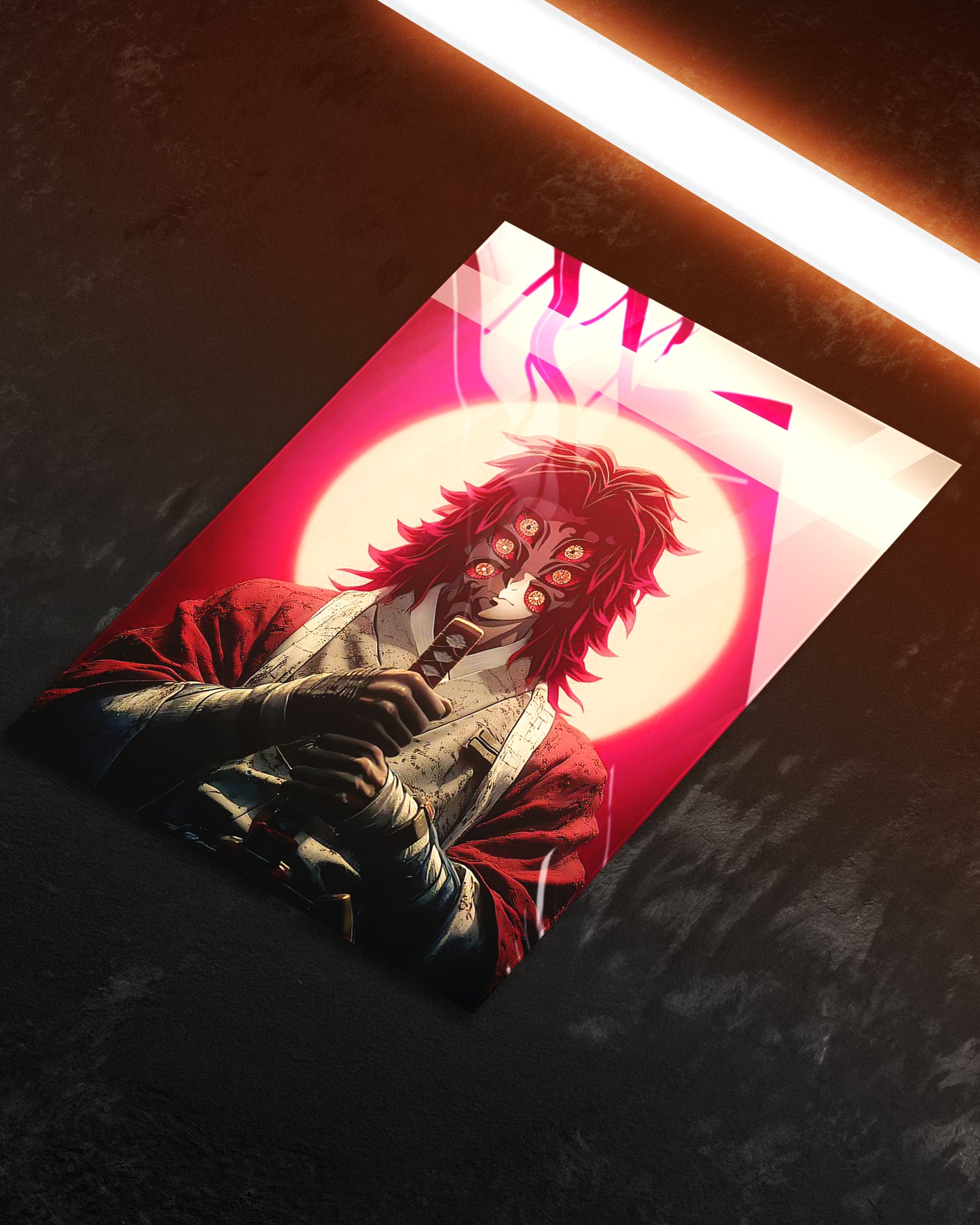 Kokushibo Moonlit Fury | Demon Slayer | Metal Poster