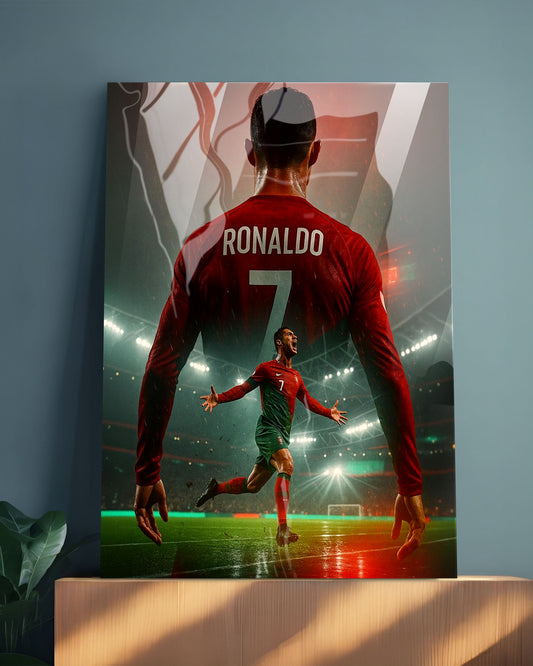 Cristiano Ronaldo Poster | CR7 Metal Print Wall Art