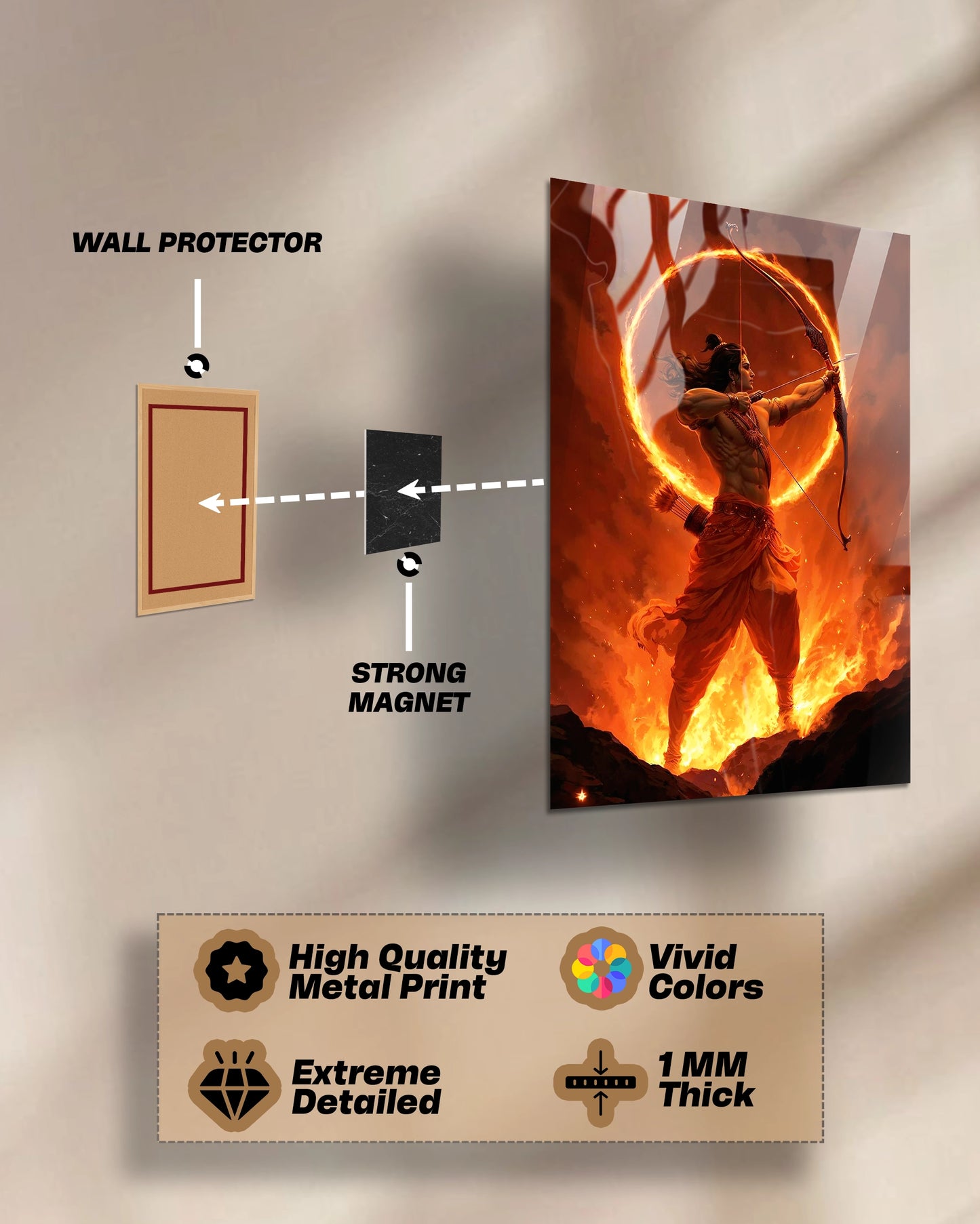 Shri Ram | Ramayana Story | Metal Poster