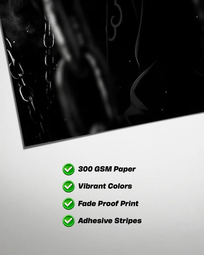 Pain Akatsuki Dark Aura Poster | Naruto Anime Wall Art