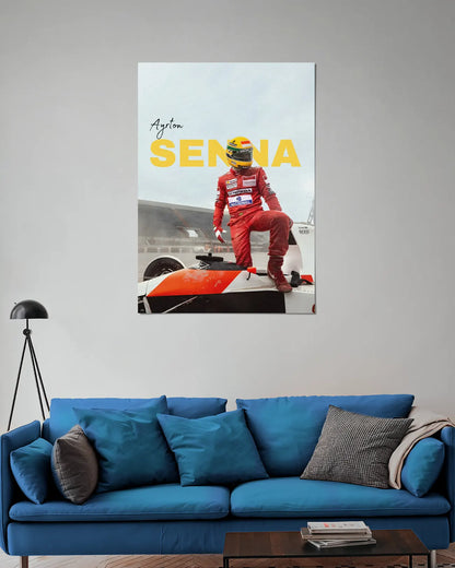 Ayrton Senna McLaren Honda F1 Wall Poster | Formula 1 Racing Wall Art