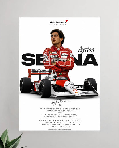 McLaren Honda Ayrton Senna Wall Poster
