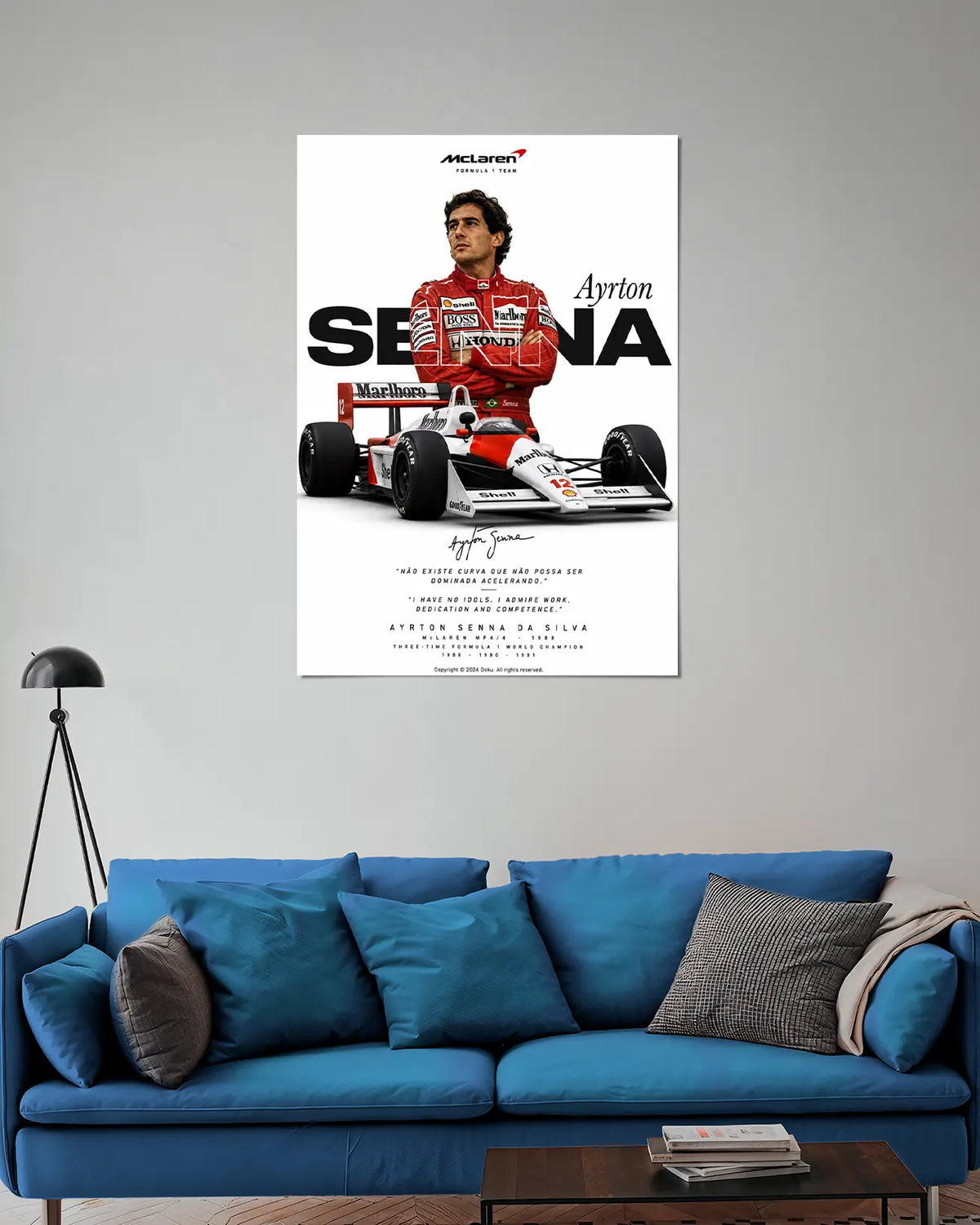 McLaren Honda Ayrton Senna Wall Poster