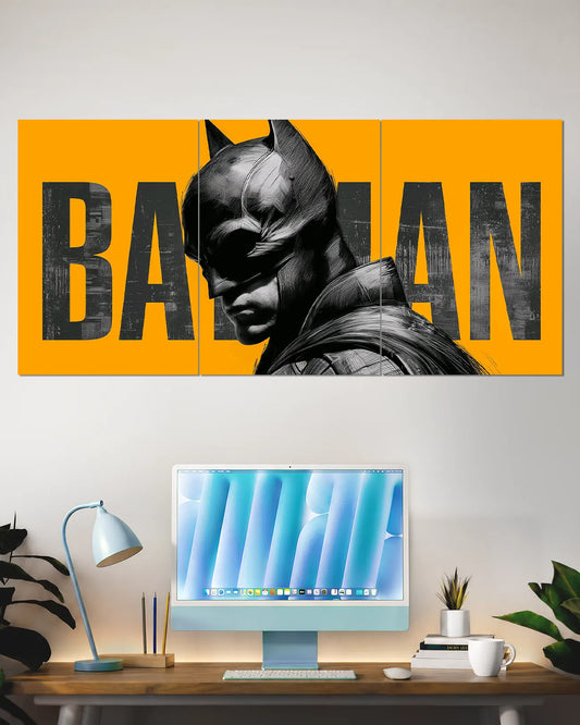 Batman Split Wall Poster | The Dark Knight DC Comics Superhero Wall Art