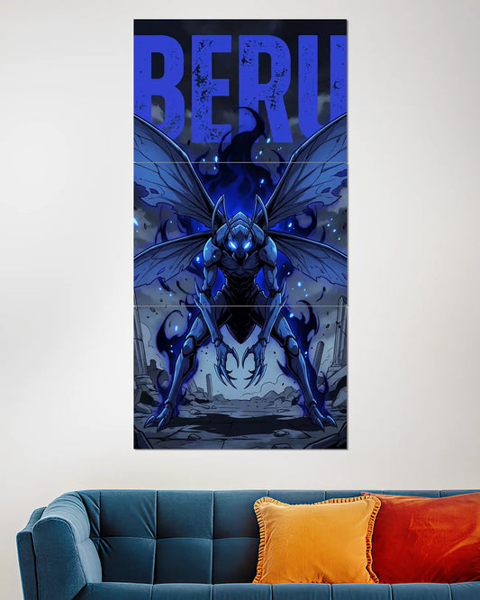 Beru Wall Poster | Solo Leveling Shadow Soldier Anime Wall Art