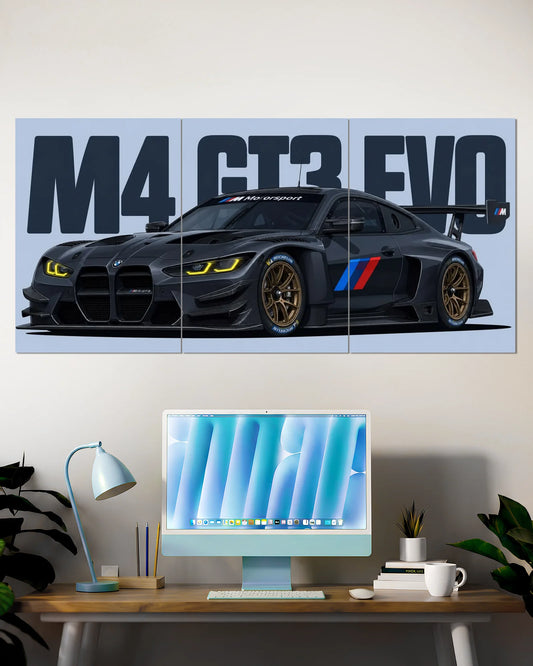 BMW M4 GT3 EVO Split Wall Poster
