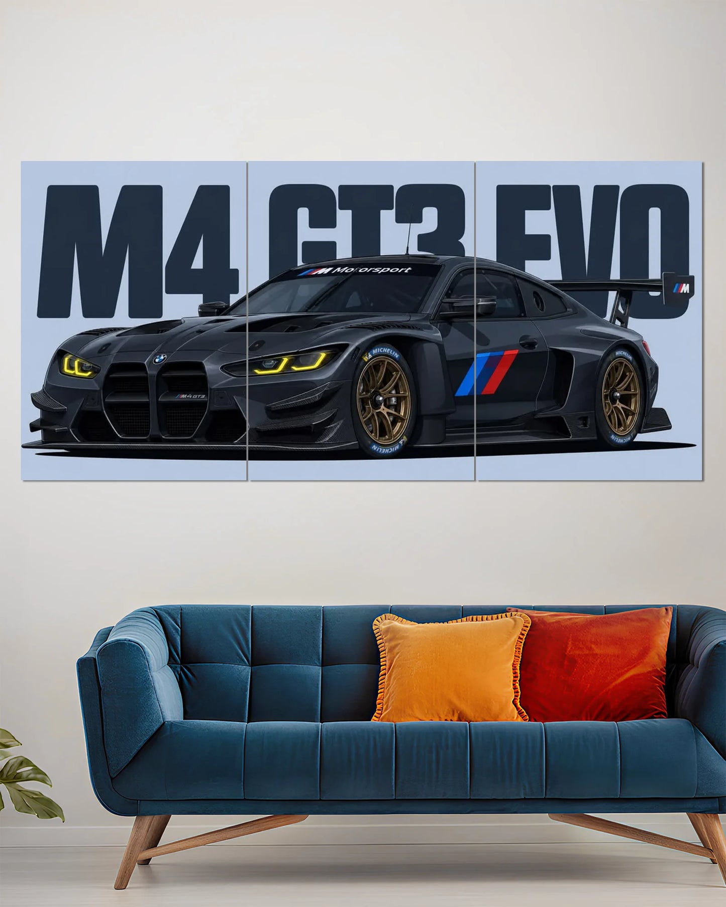 BMW M4 GT3 EVO Split Wall Poster
