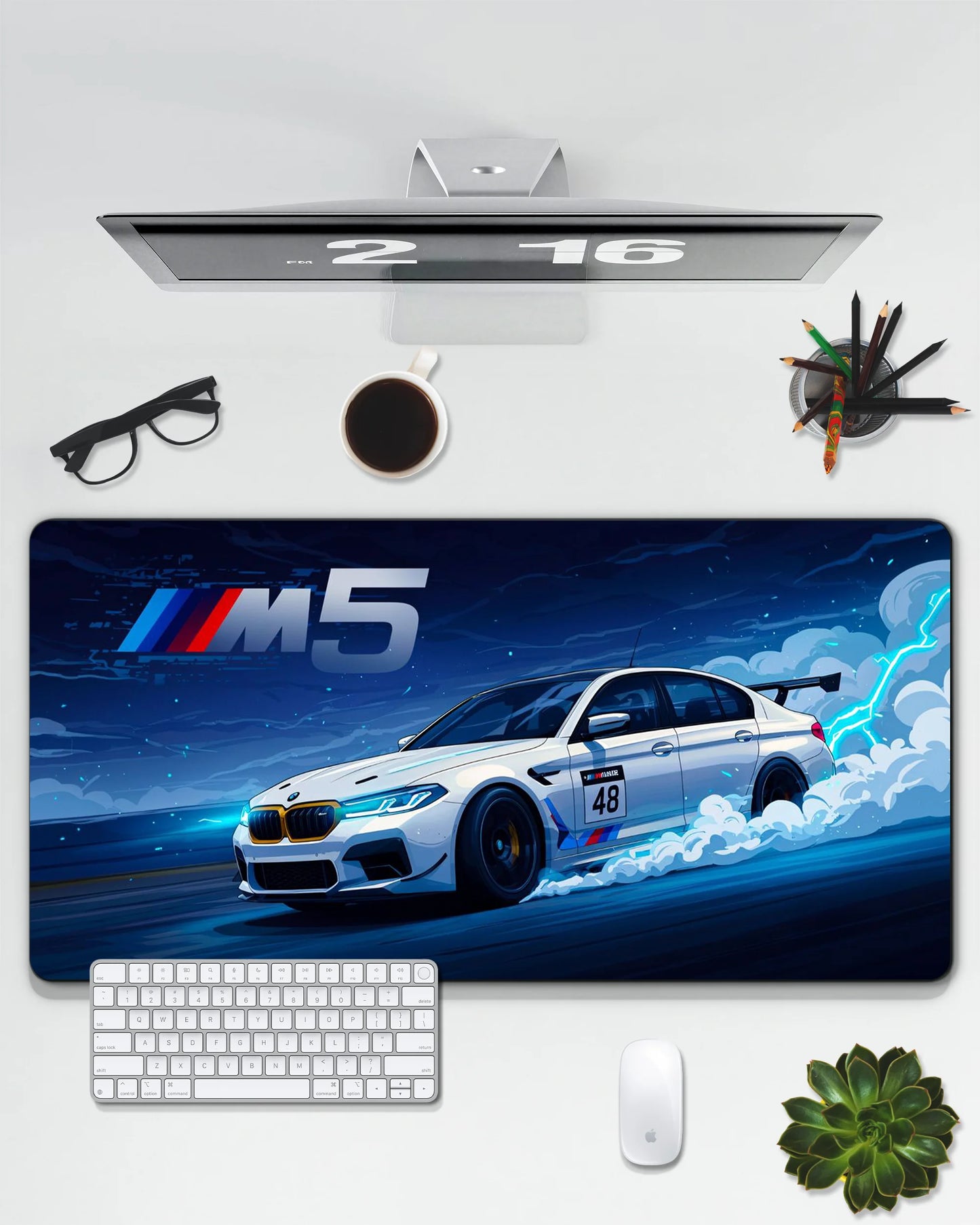 BMW M5 Performance Desk Mat | M Series Racing Extended Gaming & Office Mouse Pad