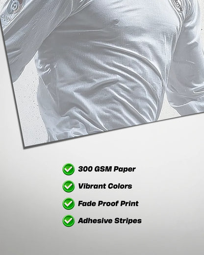 Cristiano Ronaldo Real Madrid Poster | CR7 Football Wall Art