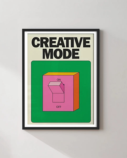 Creative Mode Framed Poster | Colorful Modern Wall Art