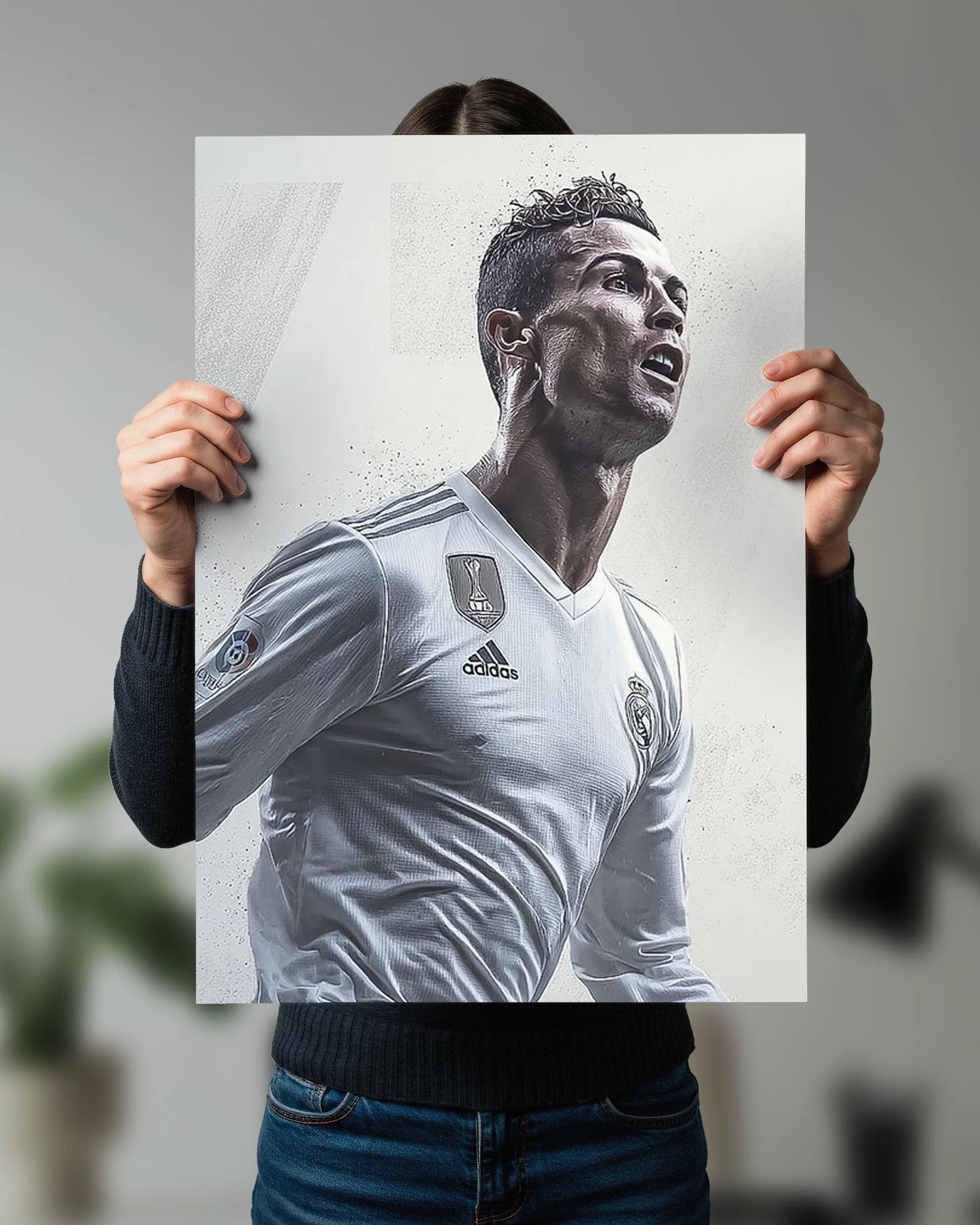 Cristiano Ronaldo Real Madrid Poster | CR7 Football Wall Art