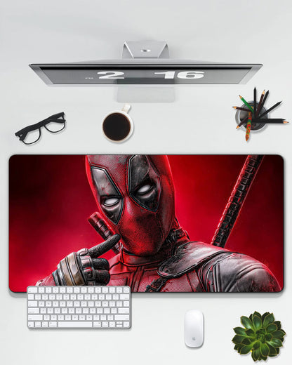Deadpool Desk Mat | Marvel Superhero Extended Gaming Pad