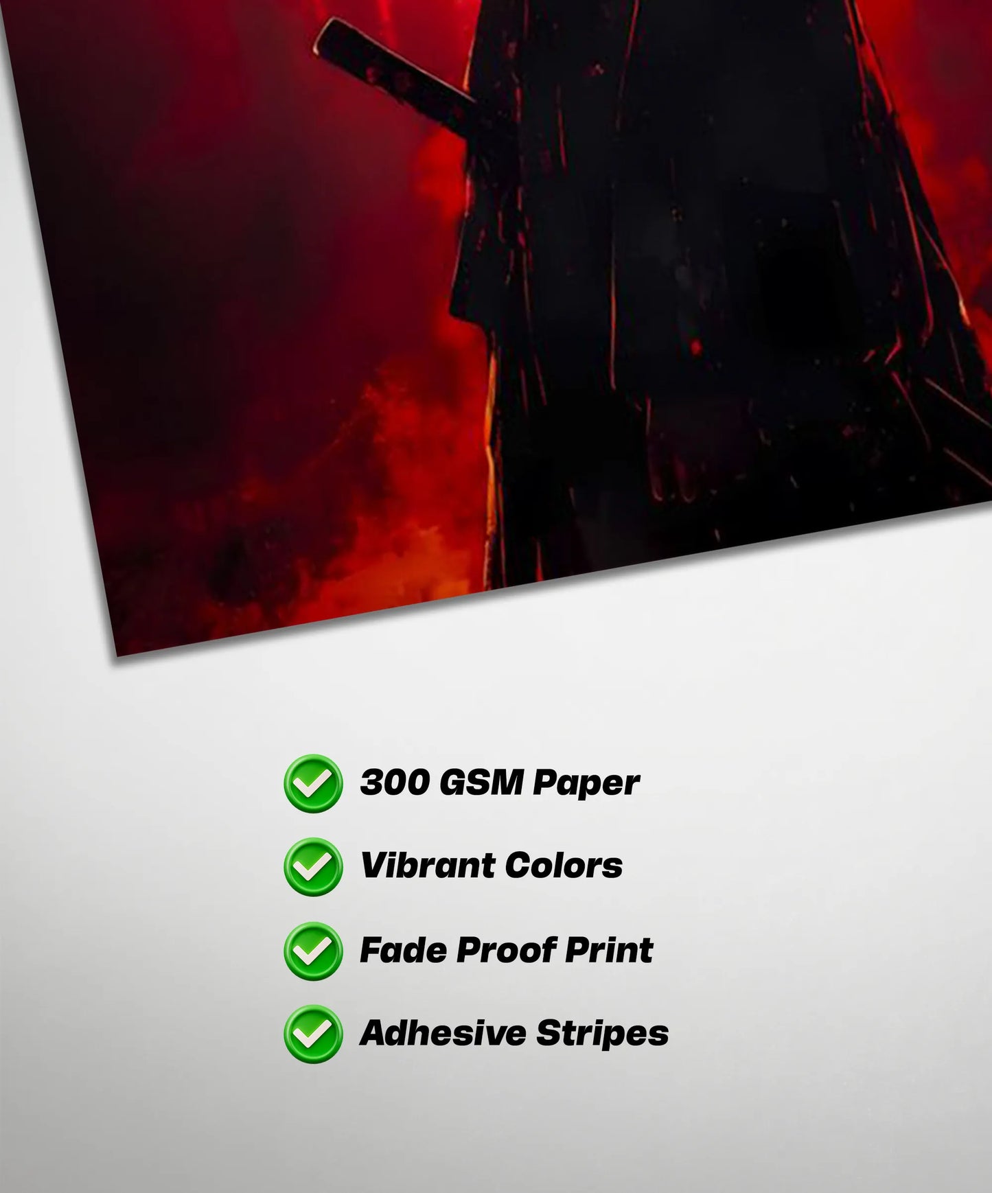 Tanjiro Crimson Moon Poster | Demon Slayer Anime Wall Art