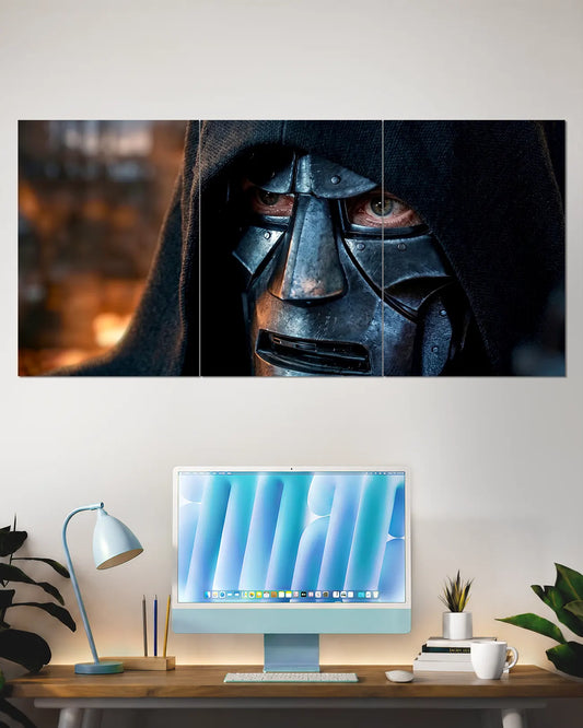Doctor Doom Metal Mask Split Wall