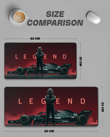 Lewis Hamilton F1 Desk Mat | Formula 1 Racing Extended Gaming & Office Mouse Pad