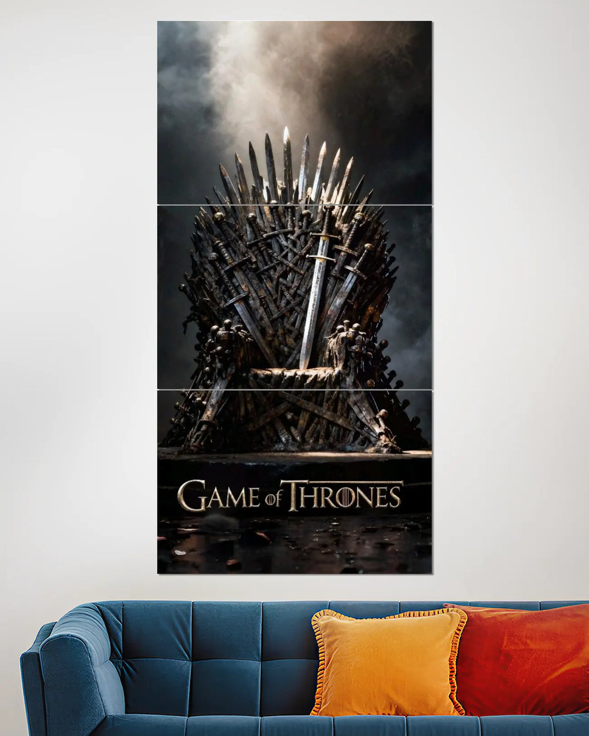 Game of Thrones Iron Throne Split Wall Poster | Web Series Wall Art