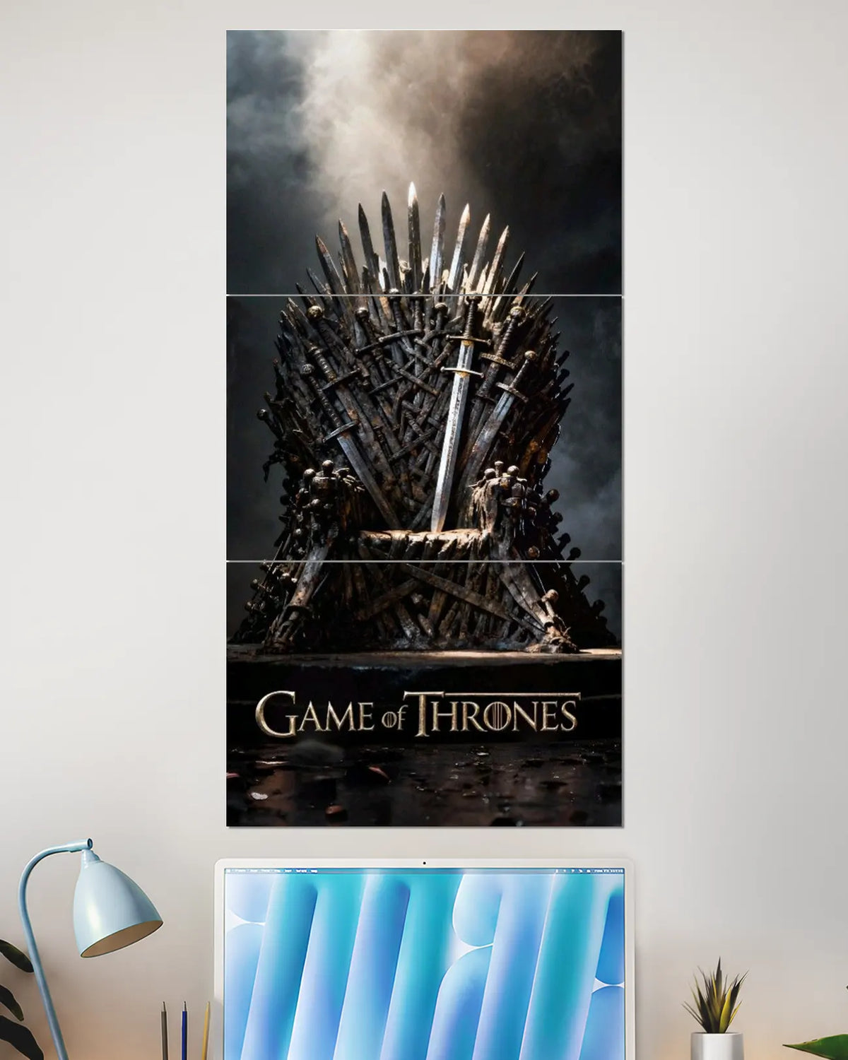 Game of Thrones Iron Throne Split Wall Poster | Web Series Wall Art