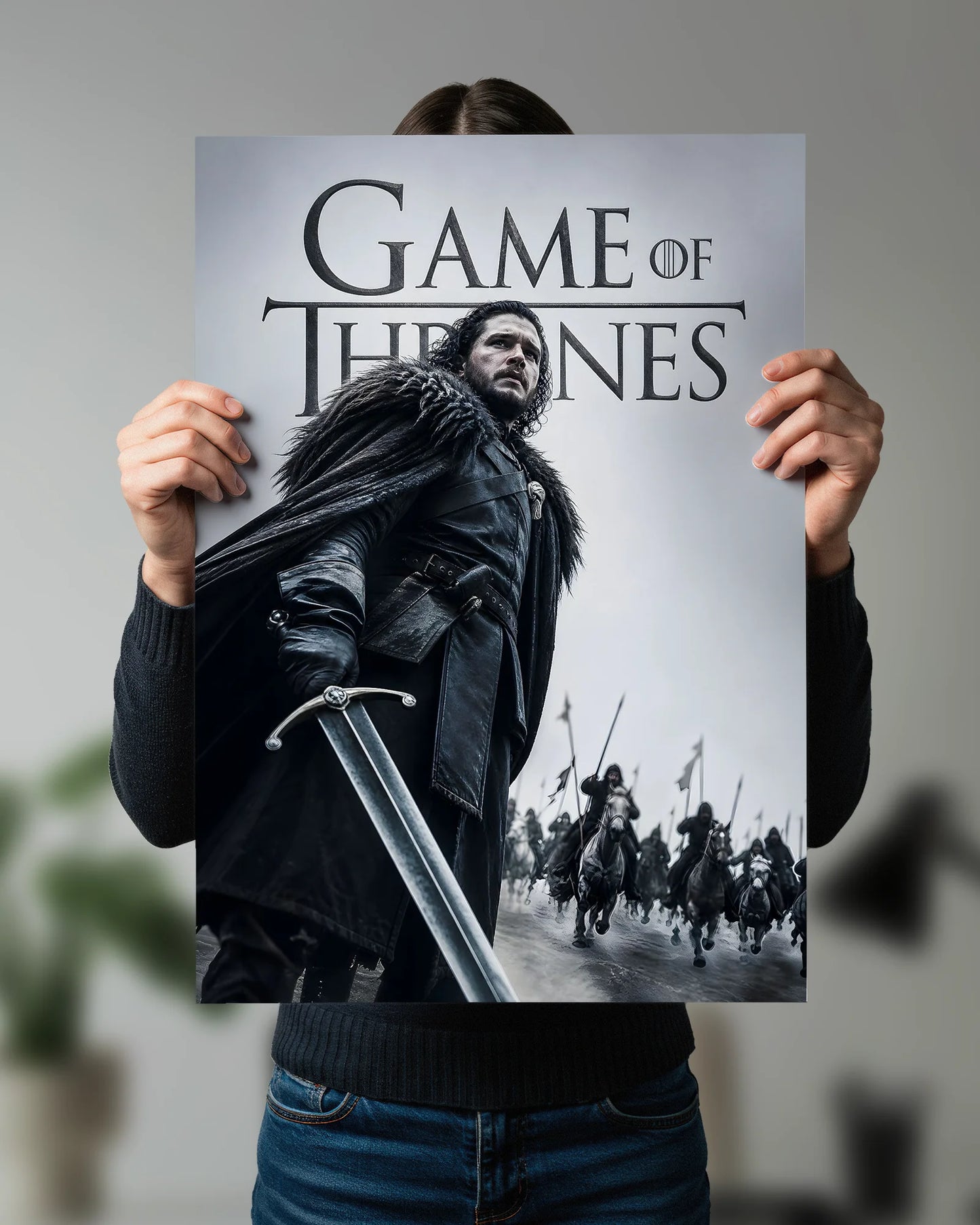 Game of Thrones Jon Snow Poster | GOT Wall Art