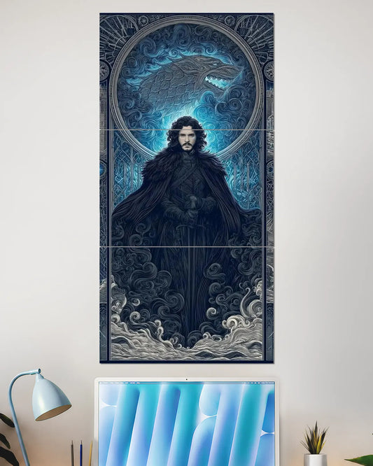 Game of Thrones Winter Warrior Split Wall Poster | Fantasy Wall Art