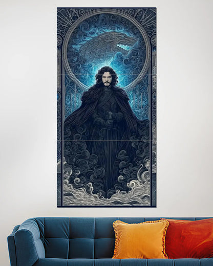 Game of Thrones Winter Warrior Split Wall Poster | Fantasy Wall Art