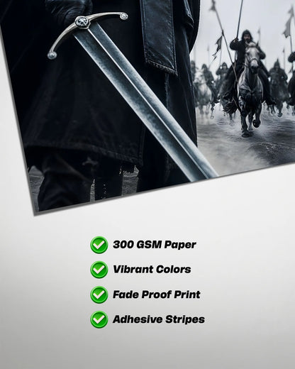 Game of Thrones Jon Snow Poster | GOT Wall Art
