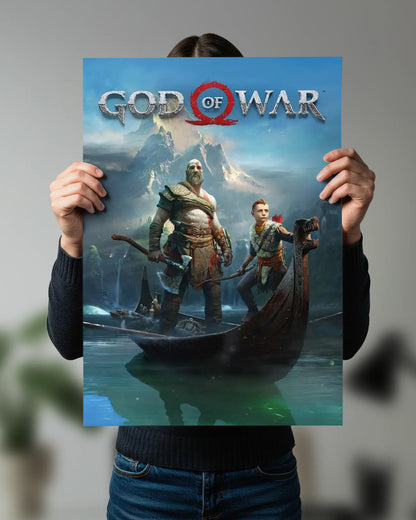 Kratos & Atreus God of War Wall Poster | Norse Adventure